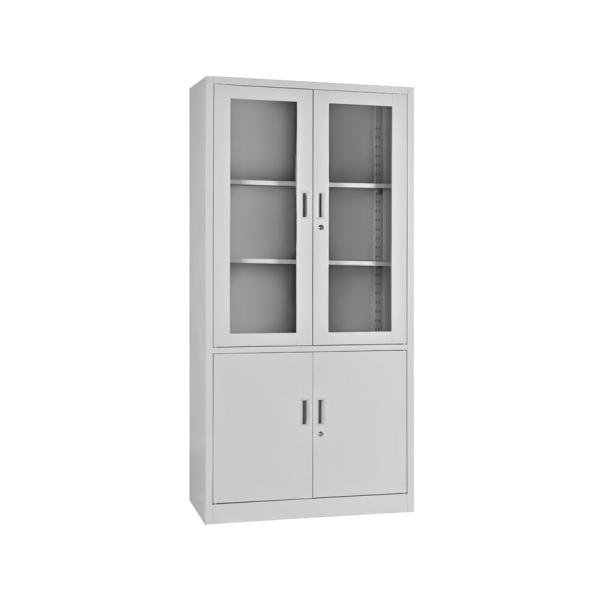 wj01a玻璃文件柜書柜鐵皮鋼制